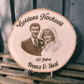 Geschenk Goldene Hochzeit, Foto auf Holz, Geschenk Silber Hochzeit